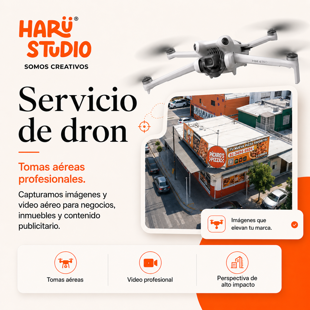 Servicio de dron para empresas en Monterrey