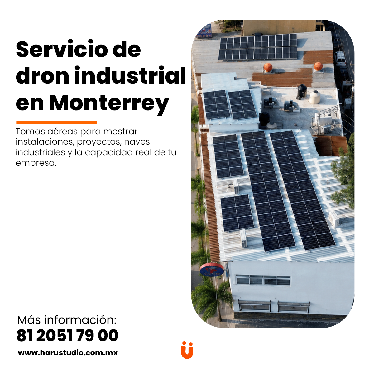 Servicio de dron industrial en Monterrey
