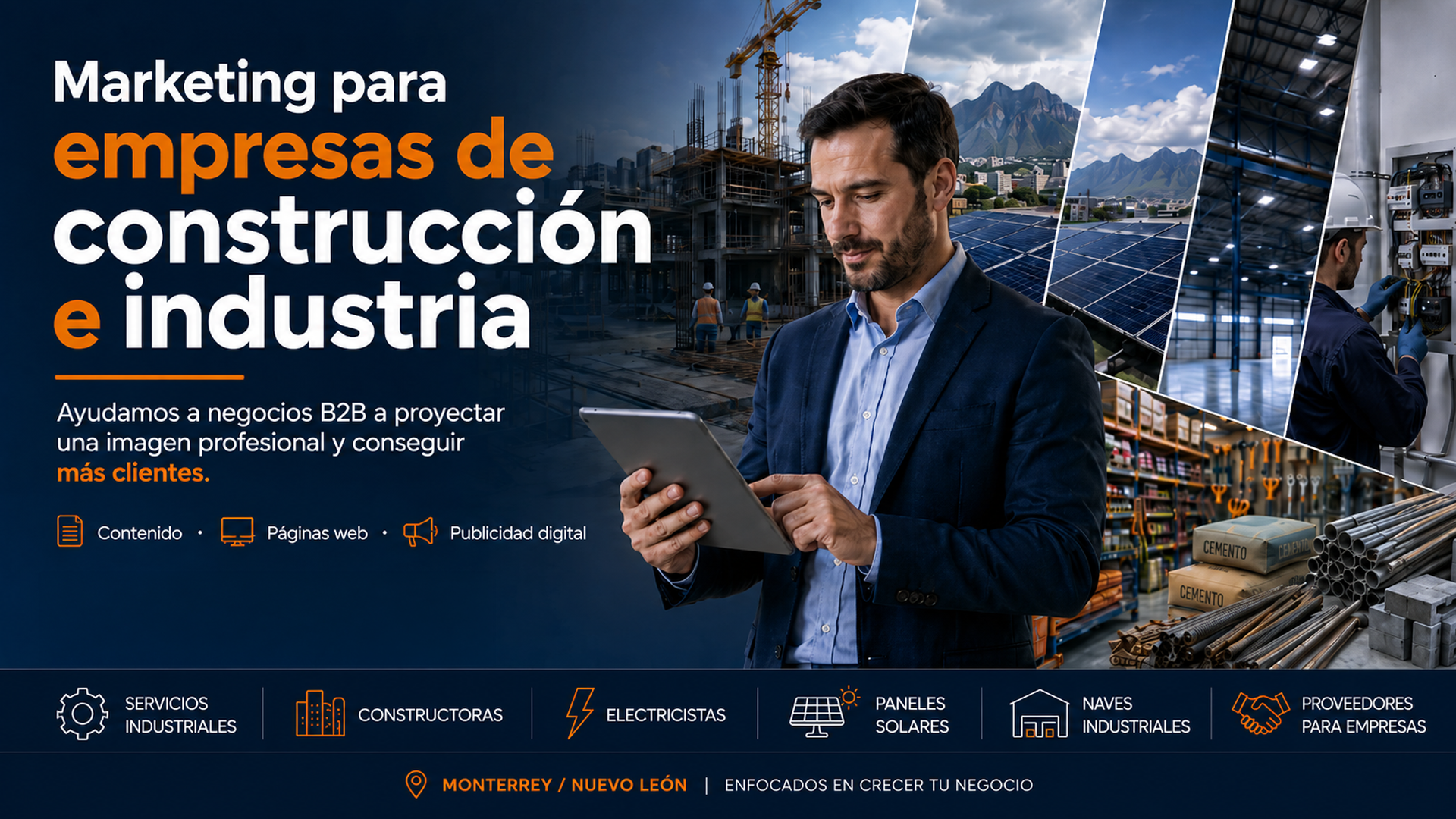 Marketing digital para empresas industriales y de construcción